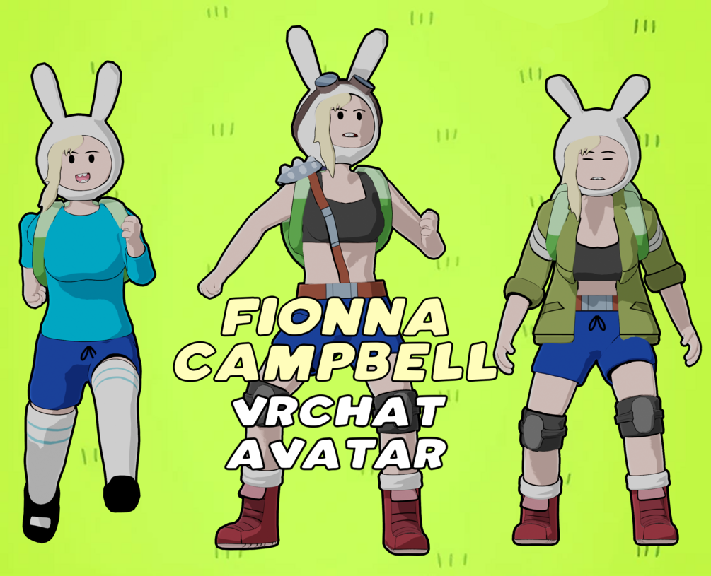 Fionna Campbell (Adventure Time: Fionna and Cake) - VRChat Avatar (OLD)