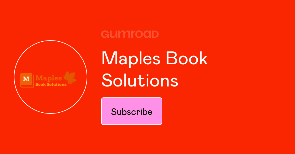 Maples Book Solutions