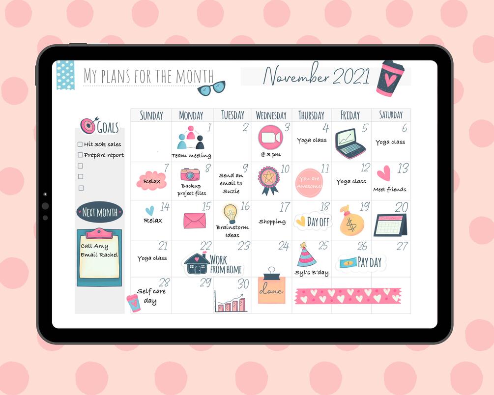 MONTHS & WEEKDAYS Digital Stickers for Goodnotes, Basic Pre-cropped Digital  Planner Stickers, Goodnotes Stickers, Essential Stickers 