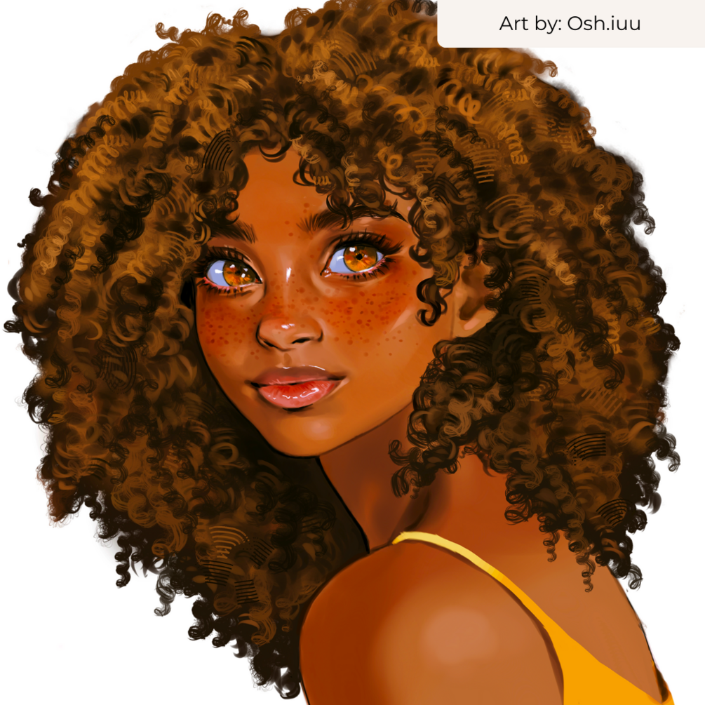 Vol 2 Procreate Curl and Loc Brushset African American Black 