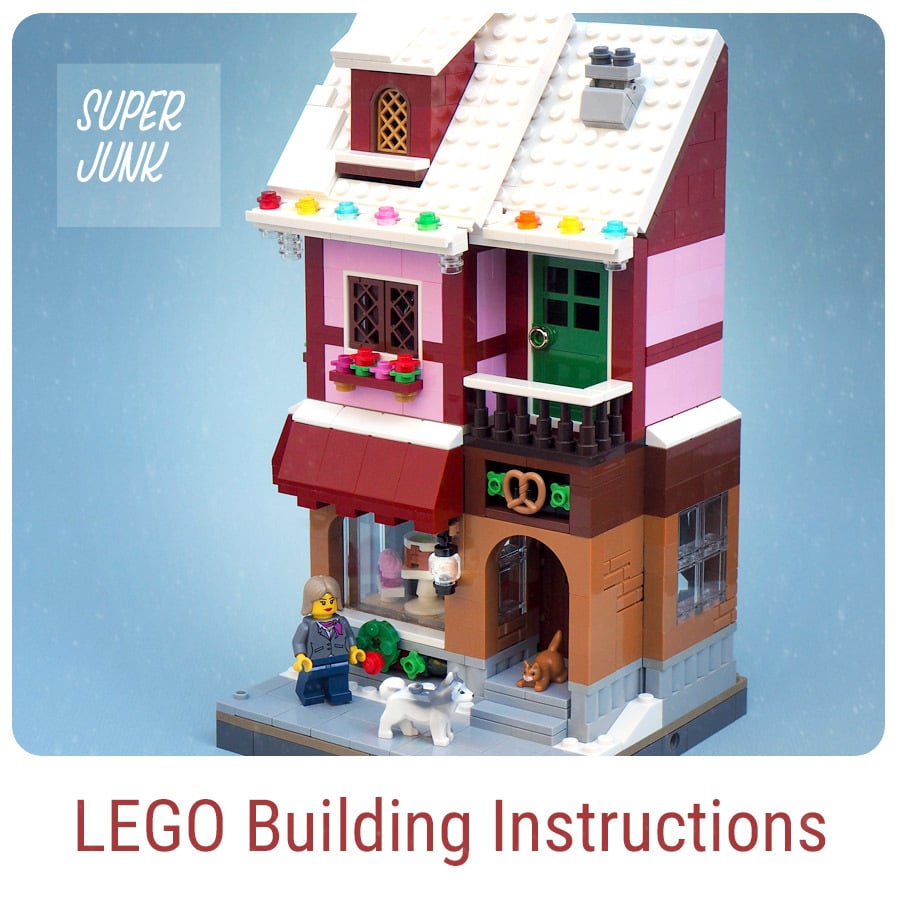 Custom Lego Winter Bakery Building Instructions