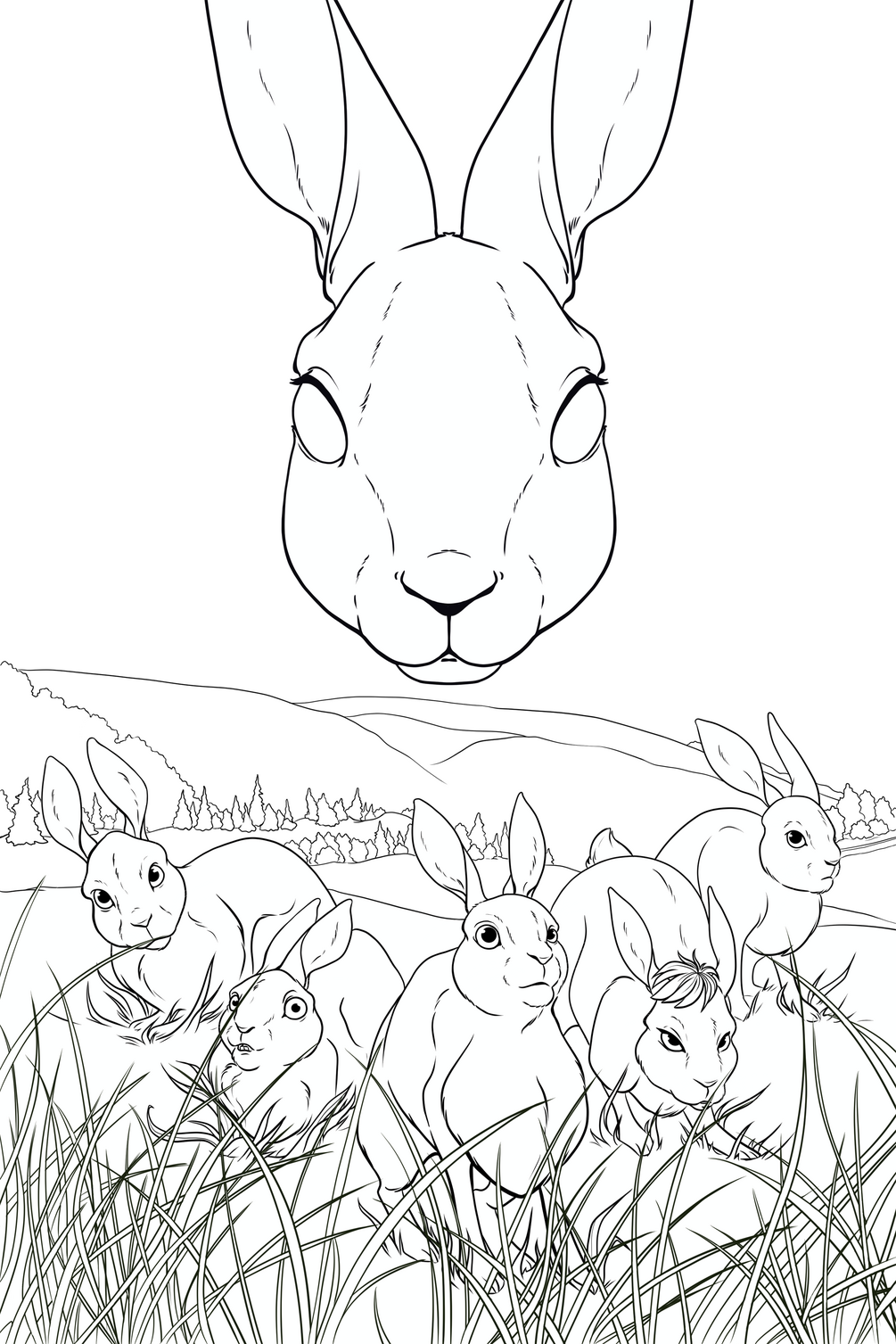 coloring pages watership down