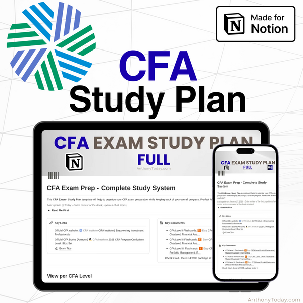 CFA Exam Prep Study Plan
