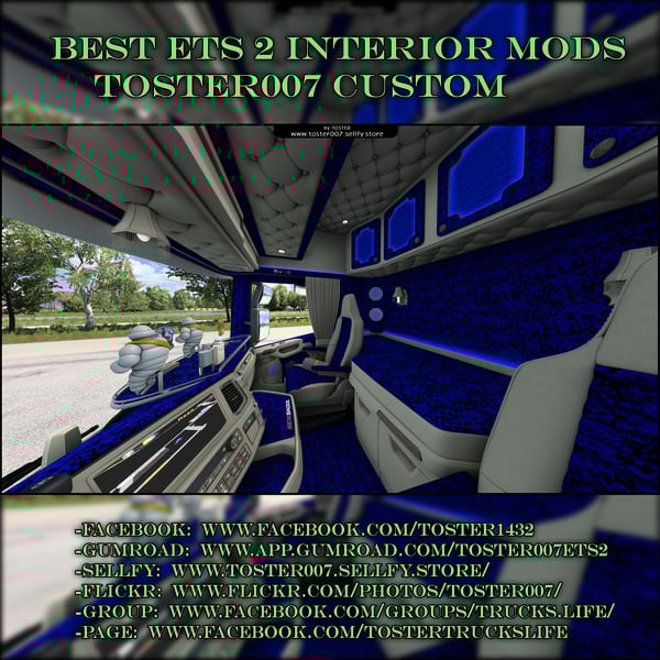 Interior Scania S/R Next Gen Danish Style ETS 2 #78 OTHER COLORS by Toster007