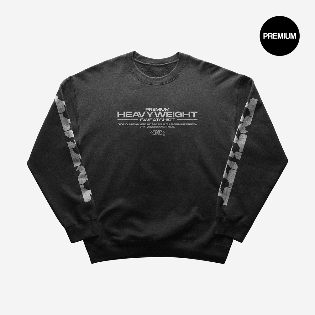 Premium Heavyweight Oversized Sweatshirt Mockup