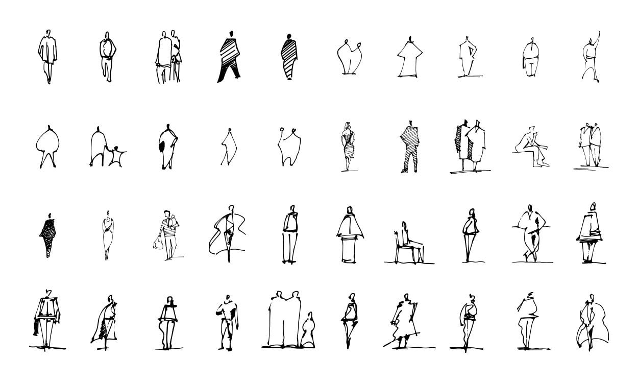 HandSketched People + Vegetation Brushes (for & Procreate)