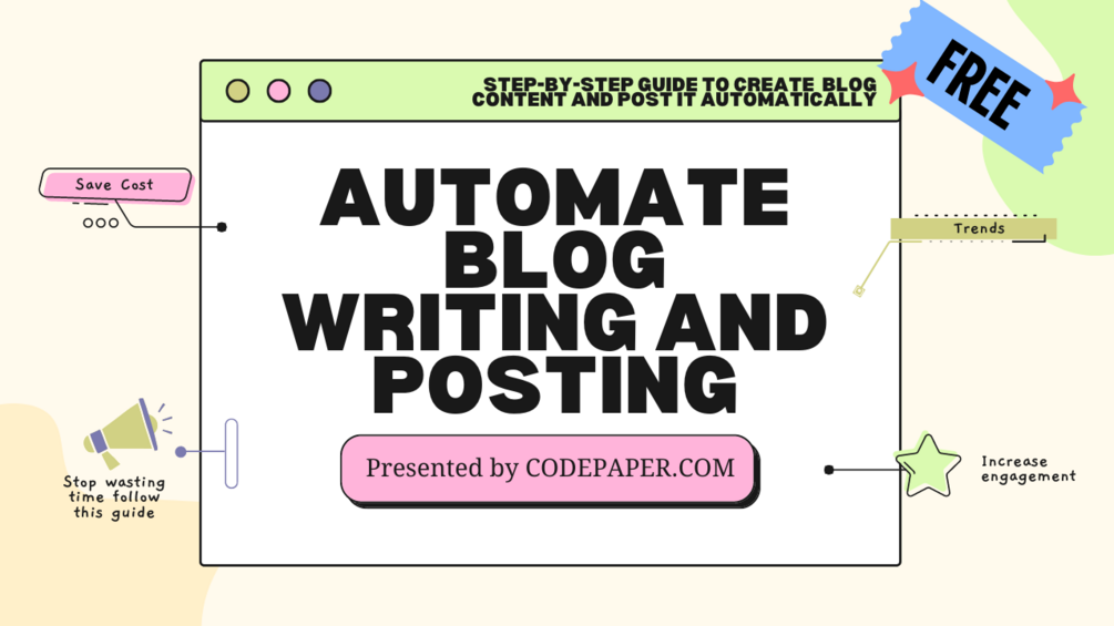 Automatically Generate Blog Posts with AI