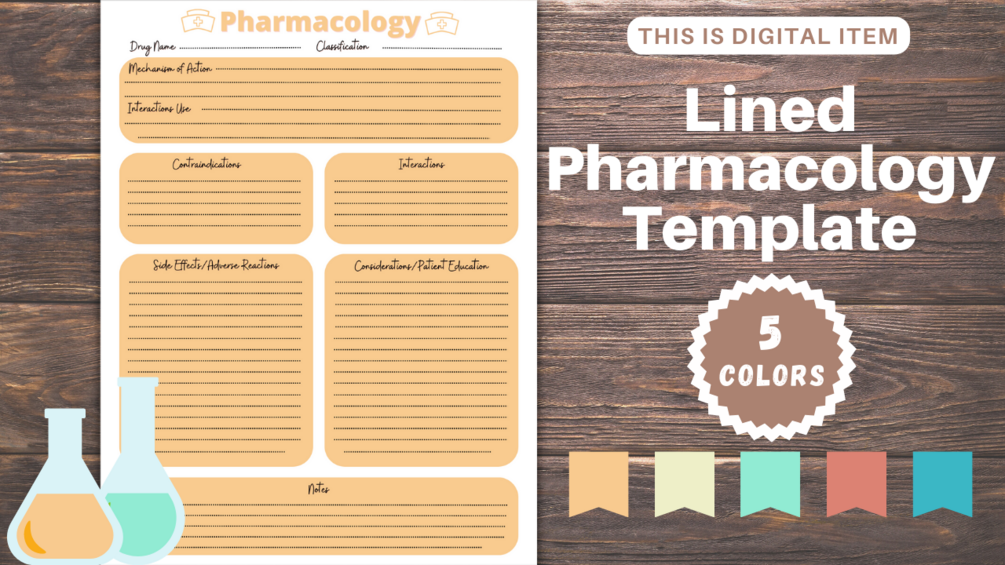 Lined Pharmacology Printable - 702wbnun3rpyrqhvtd9vklltp8mn