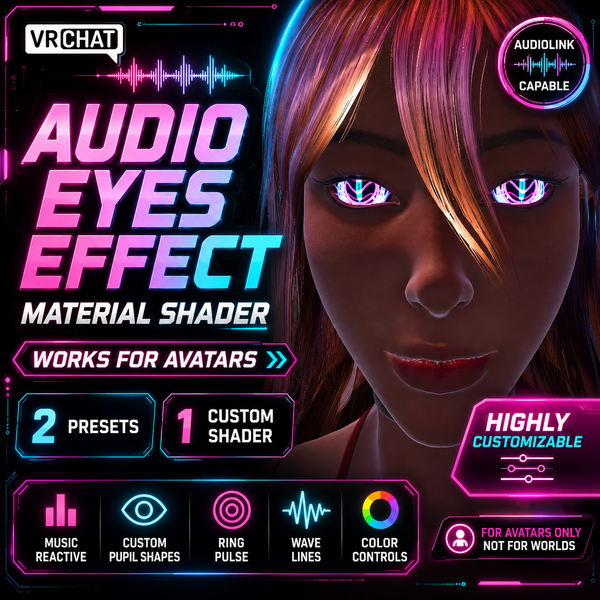 VRChat Audio Eyes Effect Material Shader preview
