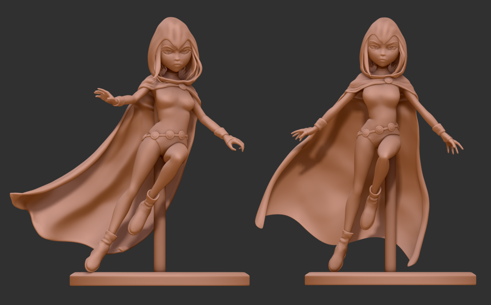 Raven - 3D printable model (DC teen titans)