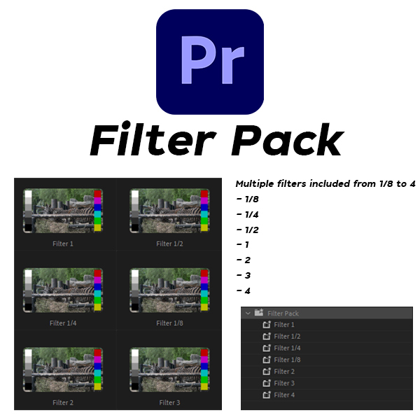 ชุด FILTER PRESETS สำหรับ Adobe Premiere Pro