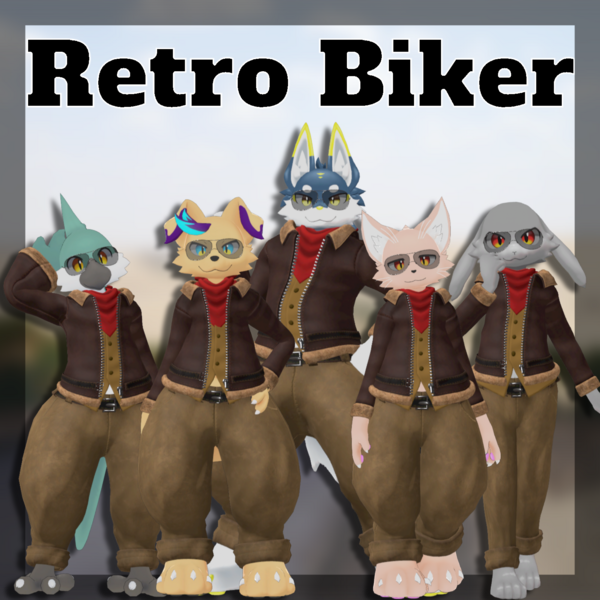 Retro Biker set Kepler, Regulus, Yoi, Eboshi, Uhuru by LZDJulian