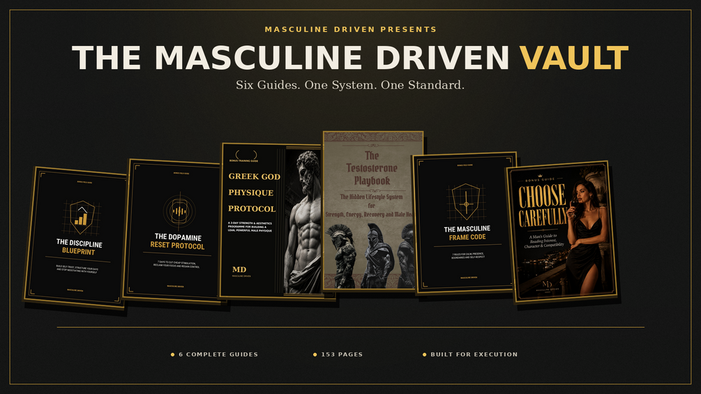 The Masculine Driven Vault with all six included guides