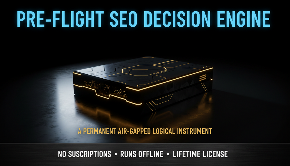 Pre-Flight SEO Decision Engine Interface