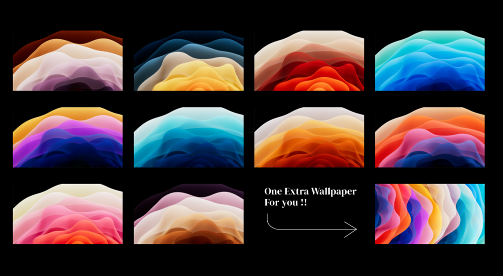 Gradient iPad wallpaper pack