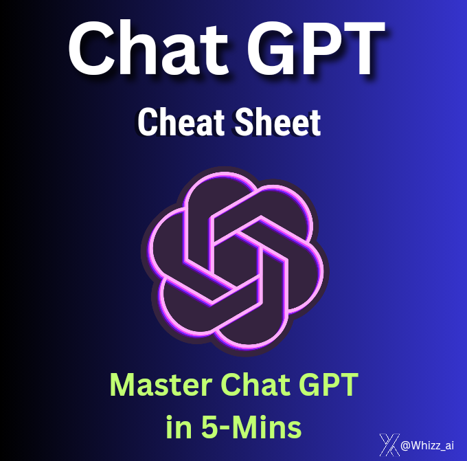 Chat GPT Cheat Sheet