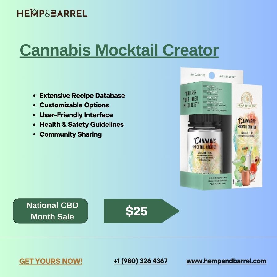 Cannabis Mocktail Creator | Hemp and Barrel