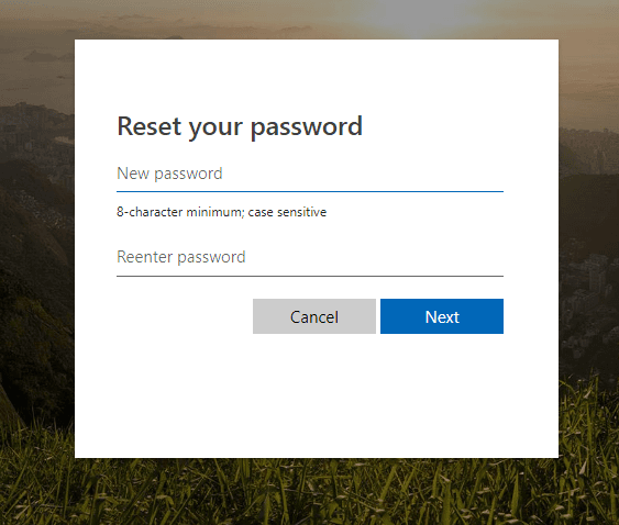 Windows Password Reset - Microsoft Password Recovery