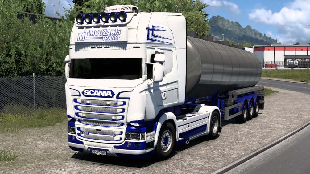 Scania R520 M.T. MOUZAKIS NO.1 Skin by SOTOS CUSTOMS ETS2