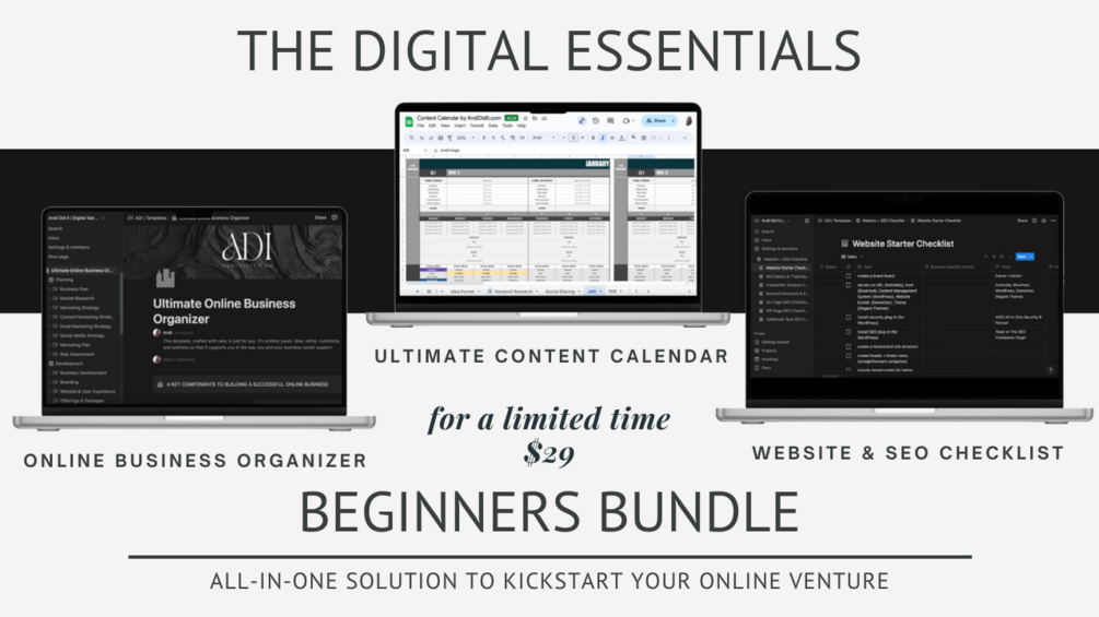 Digital Essentials: The Beginners Bundle