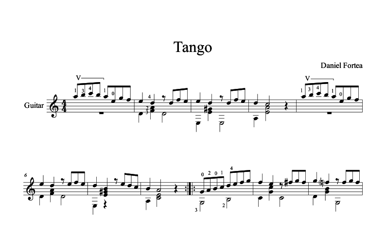 Румба ноты. Даниэль Фортеа композитор. Танго на гитаре. Танго на гитаре табы. Танго Ноты для гитары.