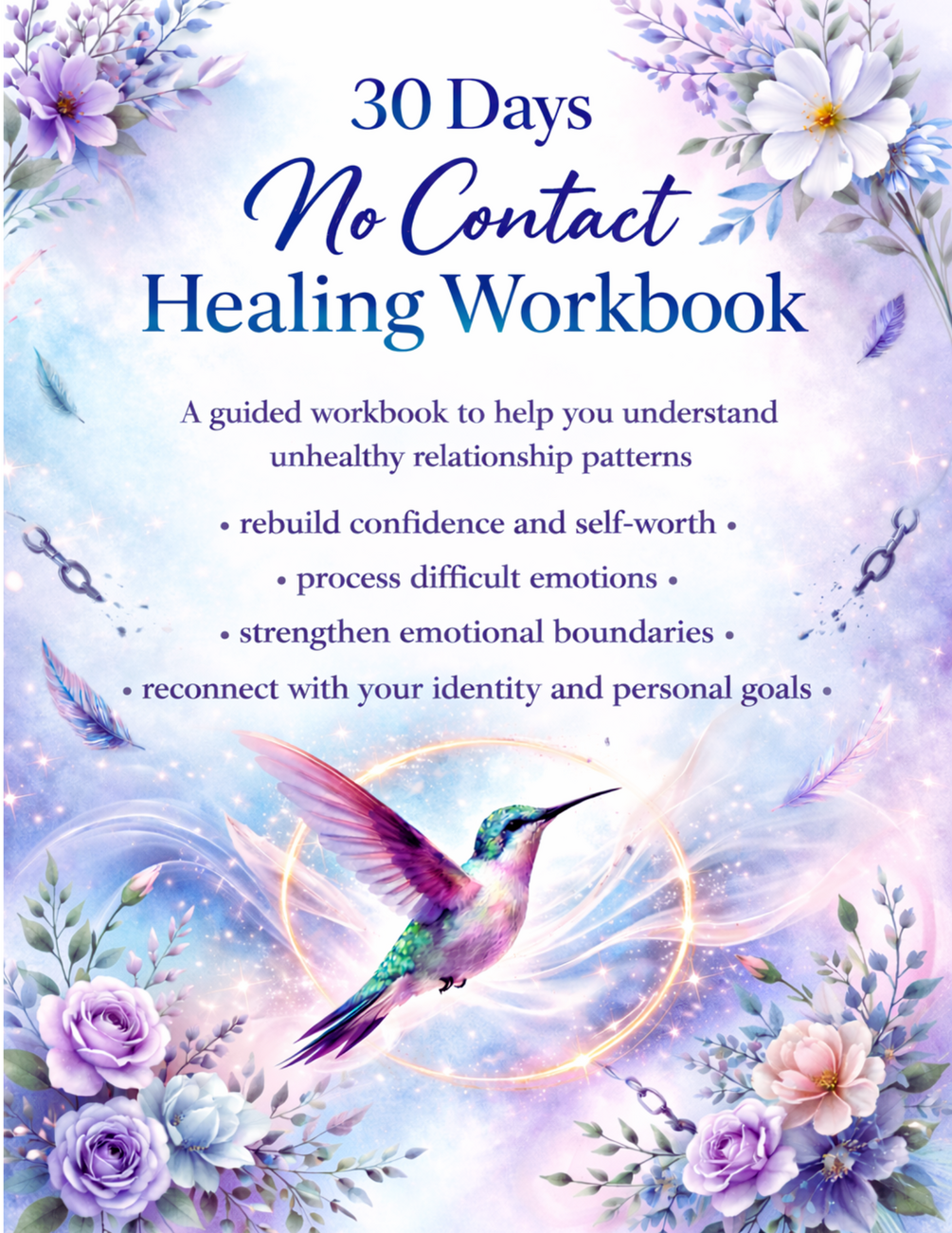 Preview of 30 Days of No Contact Healing Workbook