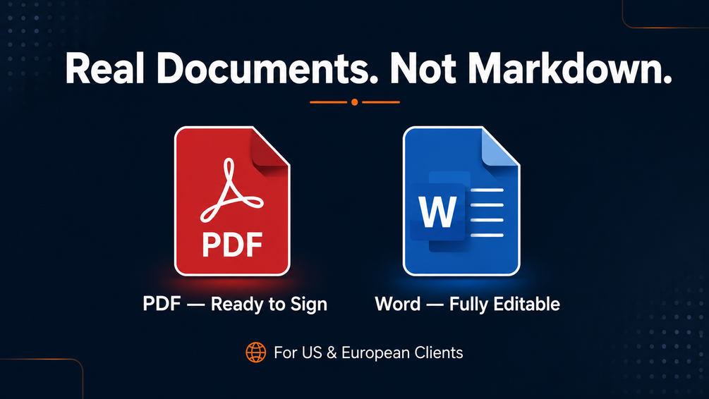 PDF and Word documents