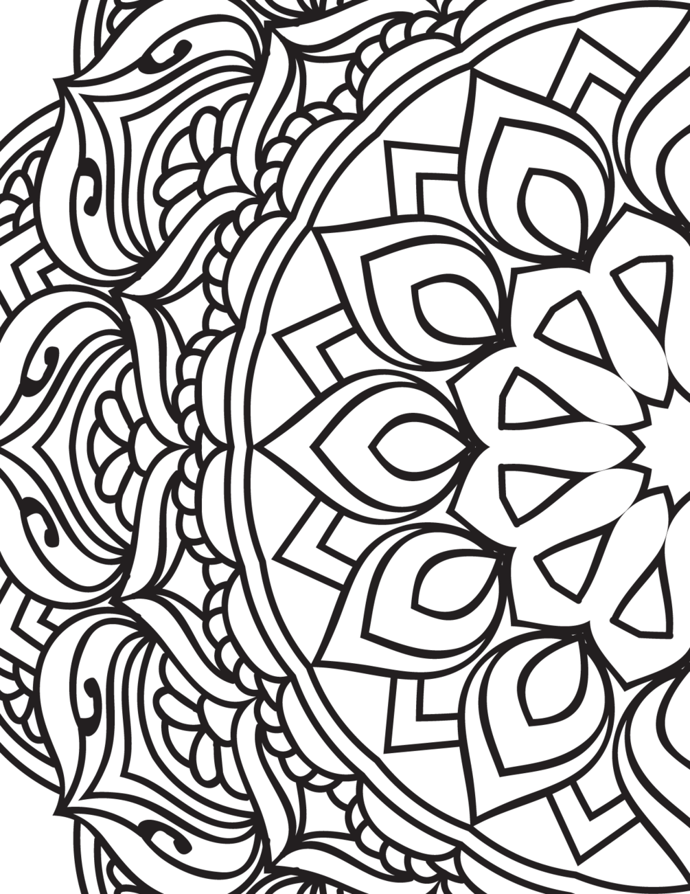 Mandala coloring book