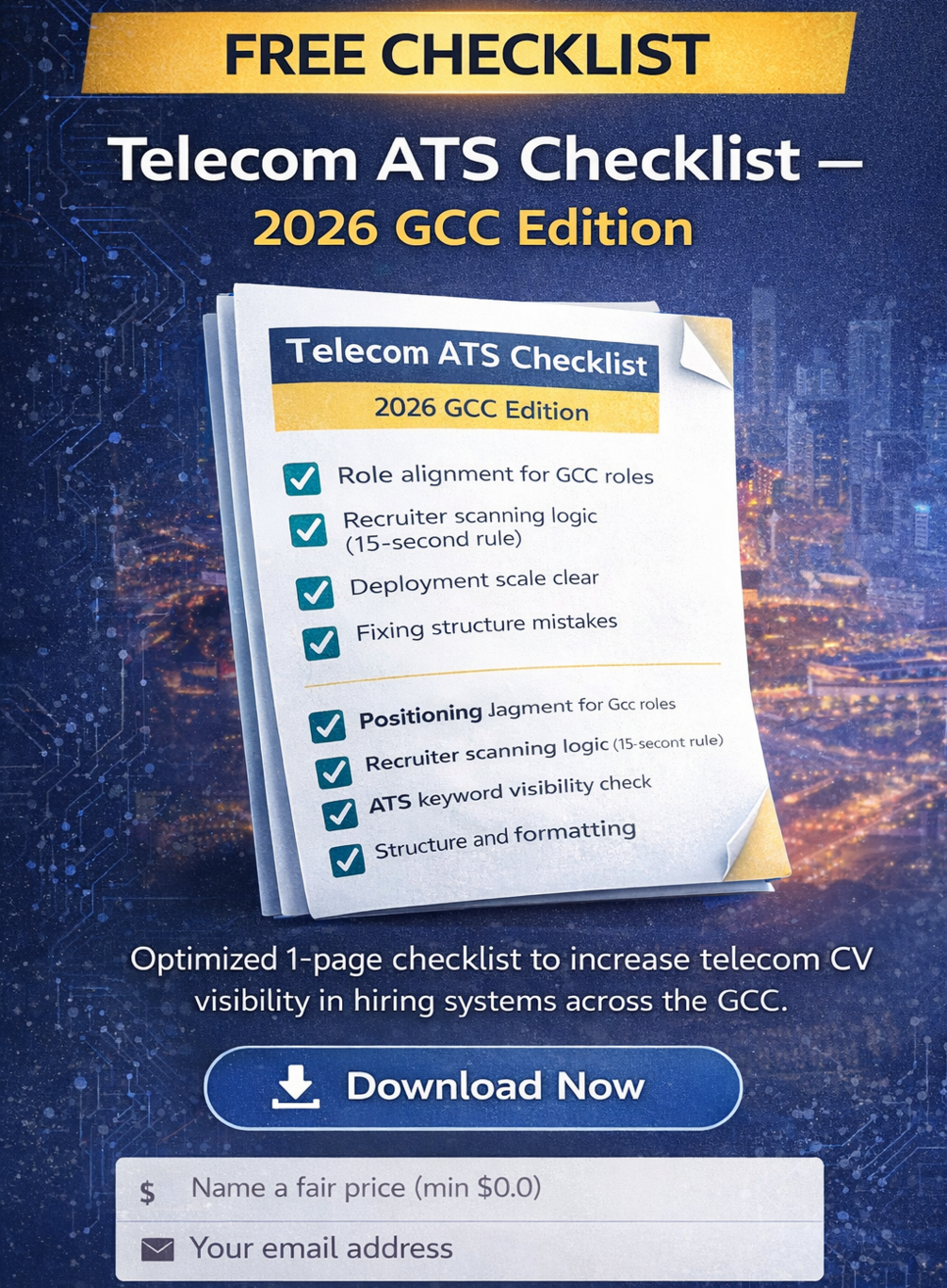 Telecom ATS Checklist 2026 GCC Edition
