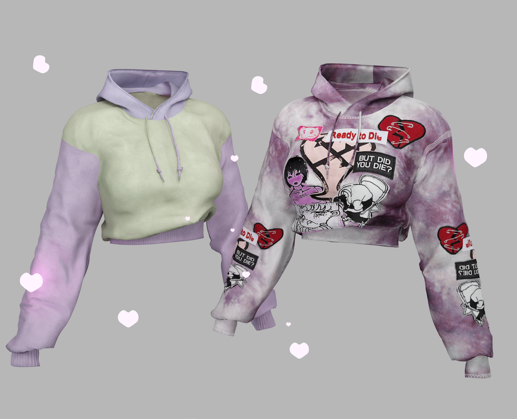 Shawty hoodie / ZINPIA FIT BASE / PANDA'BASE / Vrchat Asset