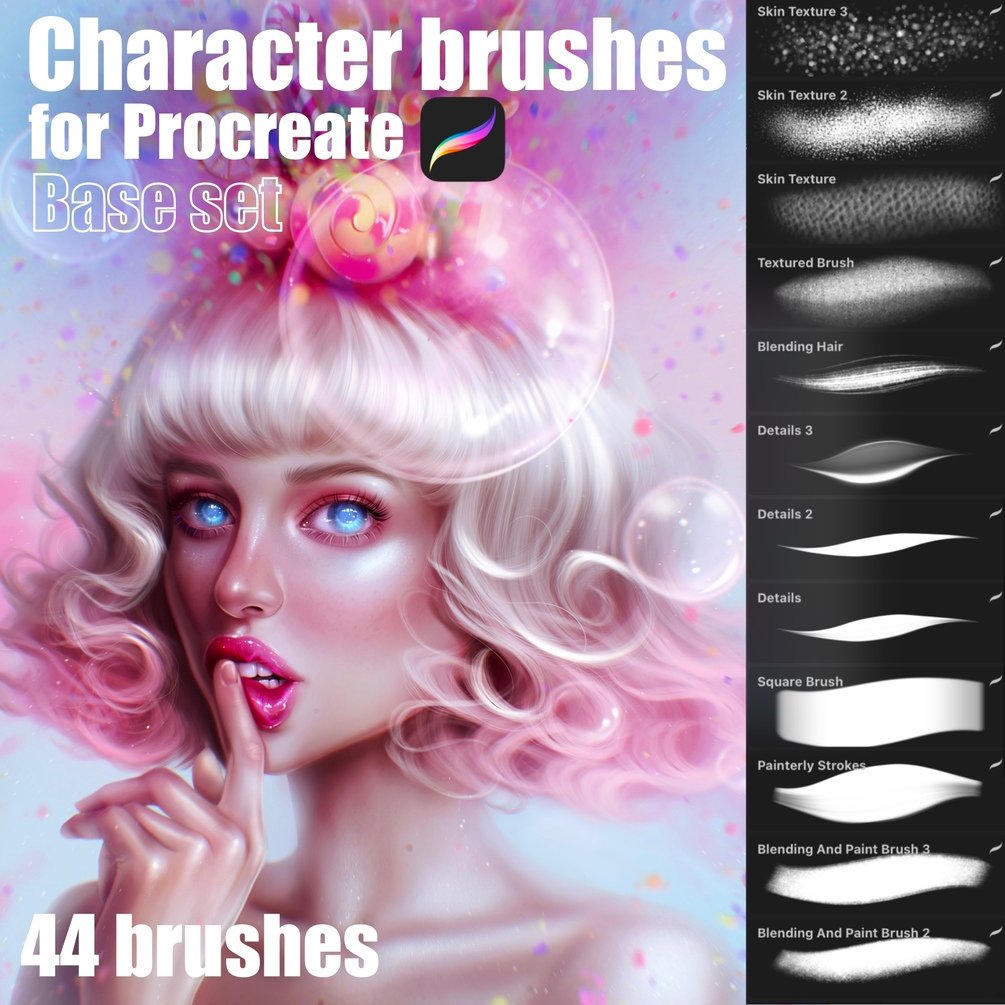 Character Brushes for Procreate | Base Set by Sandra Winther Art