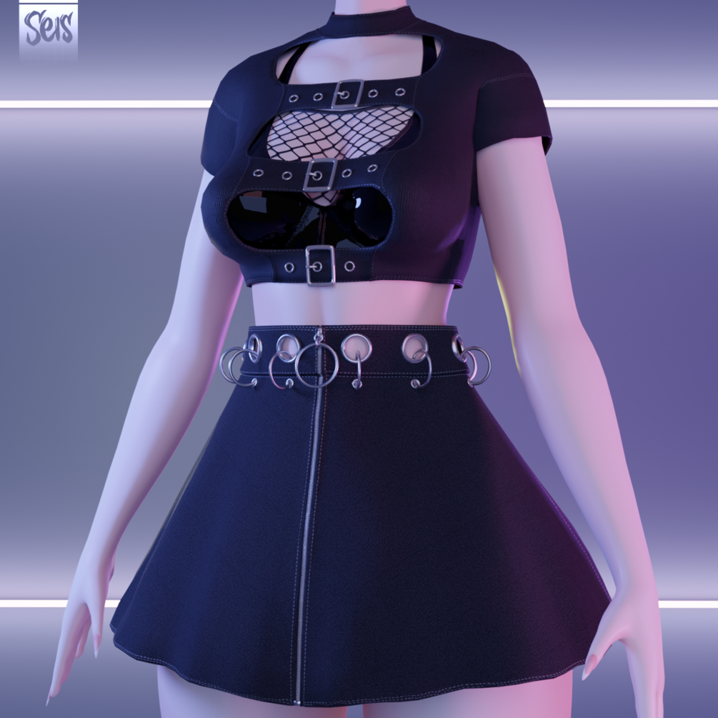 Goth Clothes Vrchat Assets