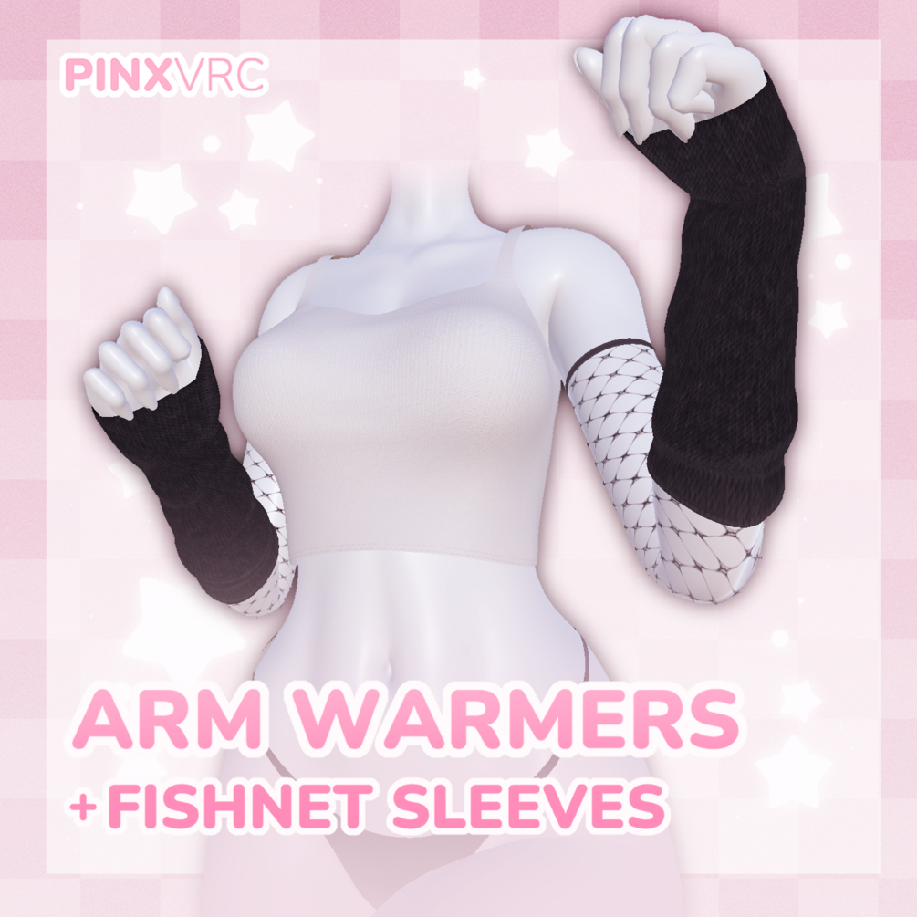Arm Warmers + Fishnet Sleeves ♡ Egirl Base