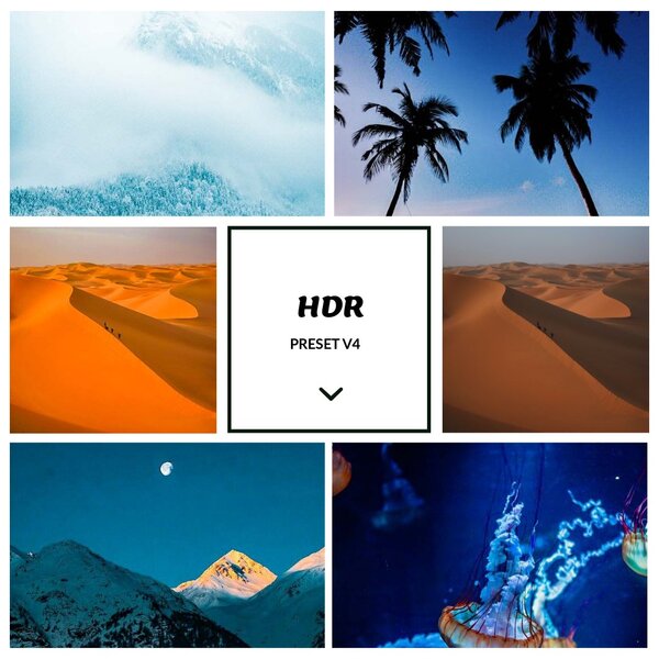 HDR Presets V4 Pack of 5 🔥🔥 LIGHTROOM MOBILE PRESETS 🔥