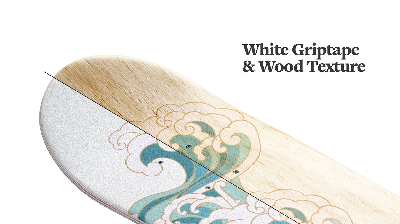 Free Skateboard Mockup