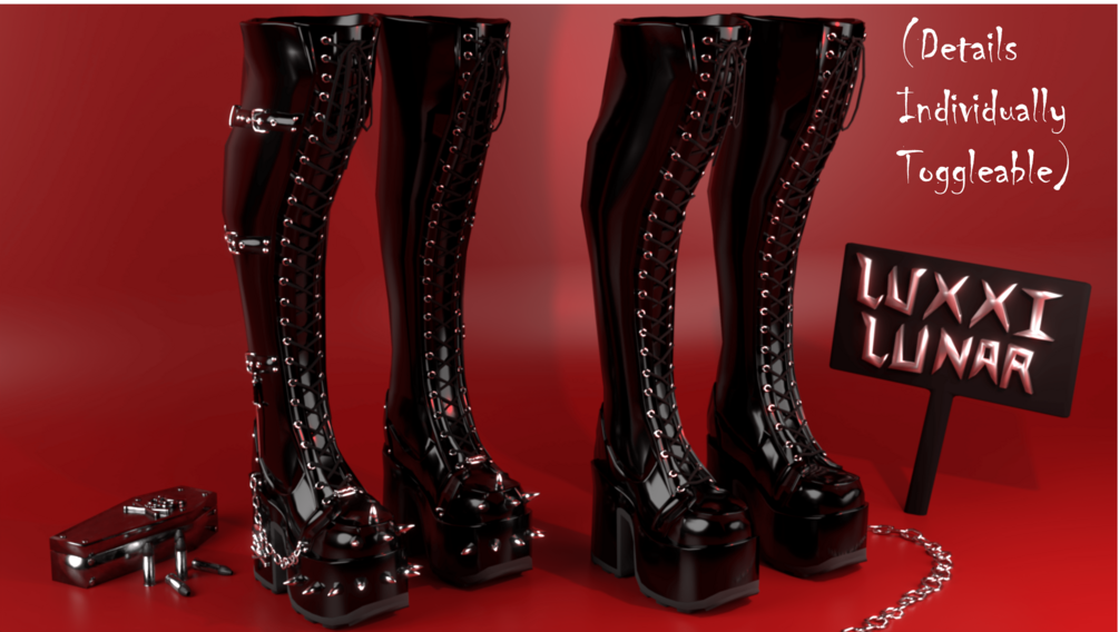 Custom goth clearance boots