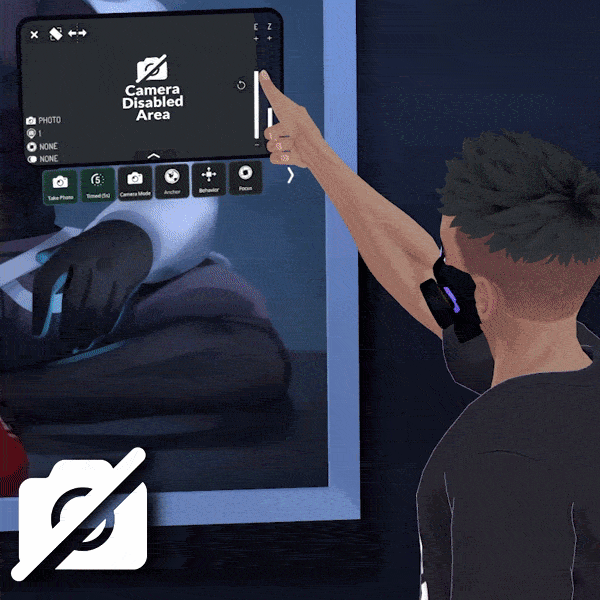 Camera Disabled Area:  Protection for your VRChat World