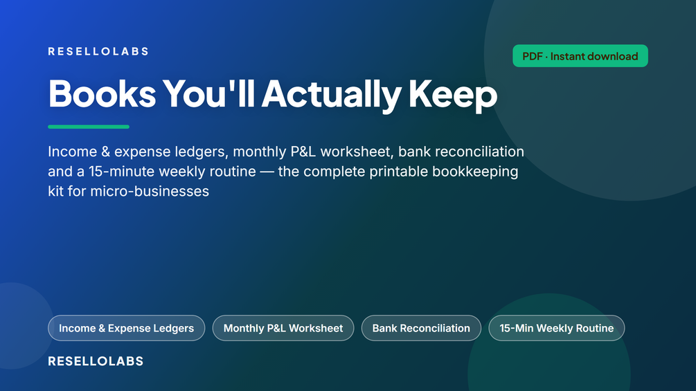 Bookkeeping Templates for Small Business: Ledgers & P&L