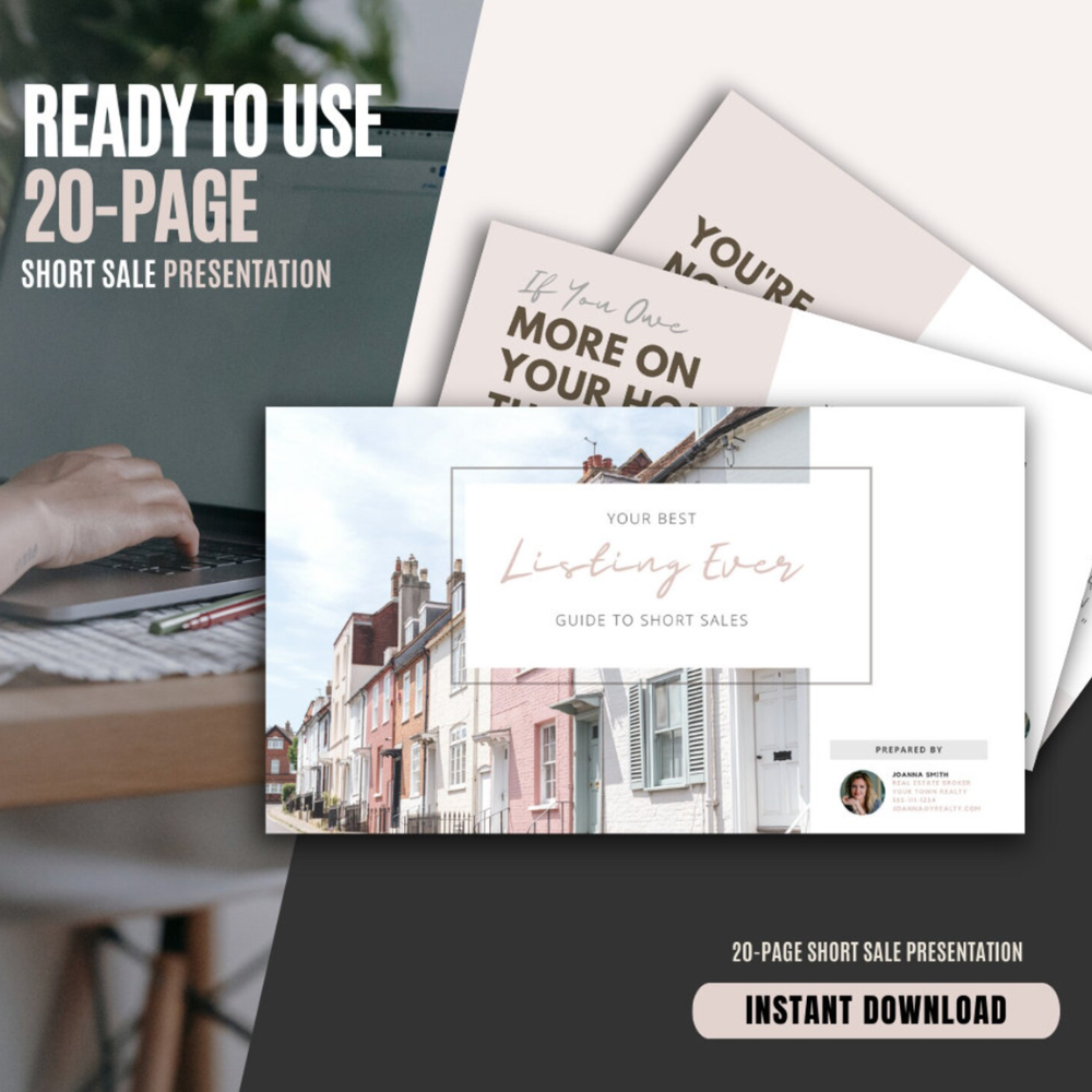 Real Estate Short Sale Digital Presentation Realtor Marketing Canva