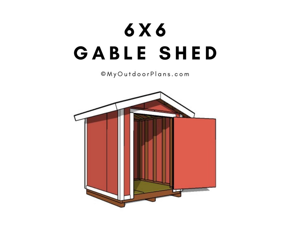 6x6 Gable Shed Plans