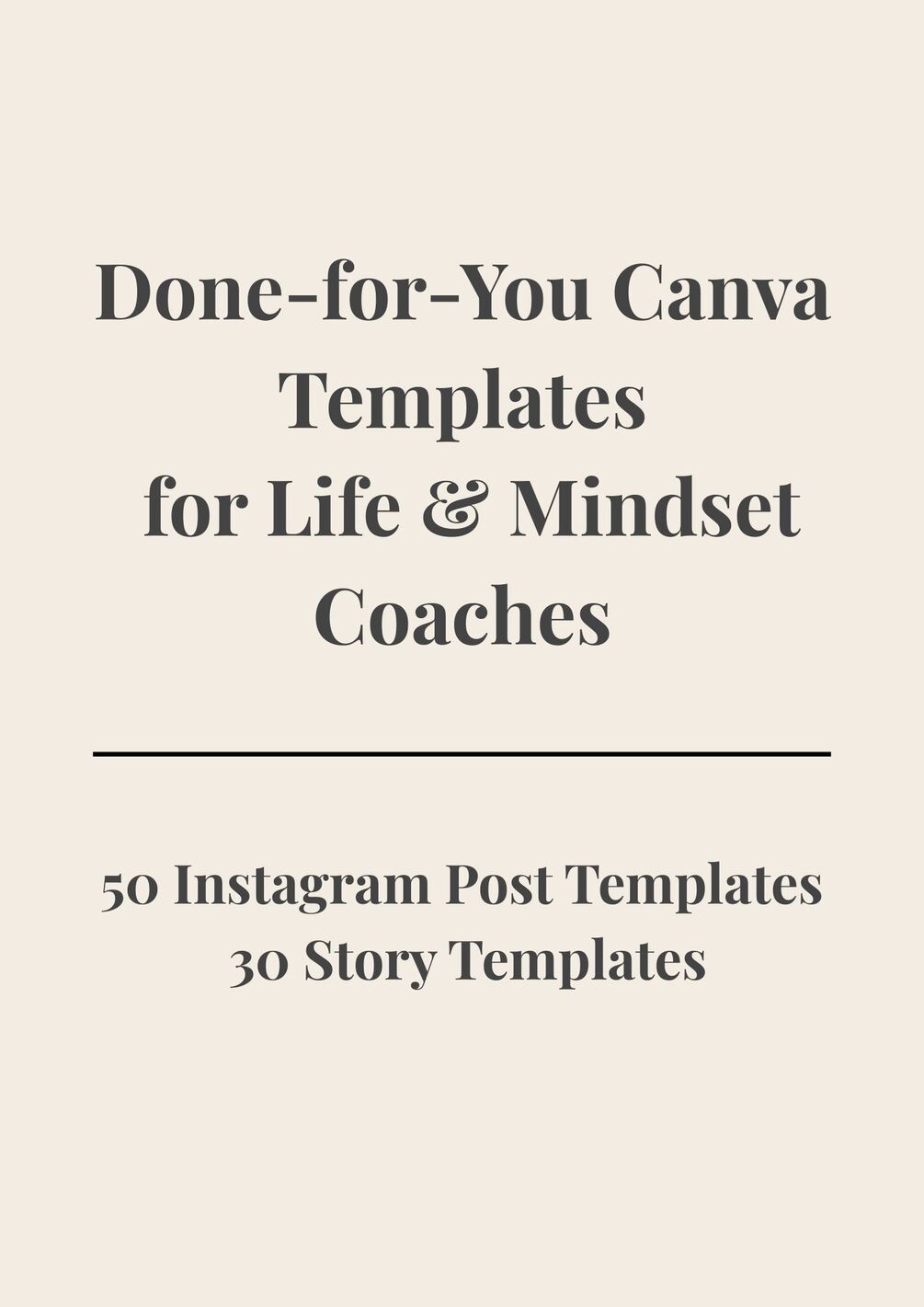 Done-For-You Canva Templates for Life & Mindset Coaches