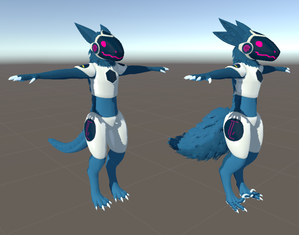 Protogen CYMK - VRChat Avatar, By Kaelygon