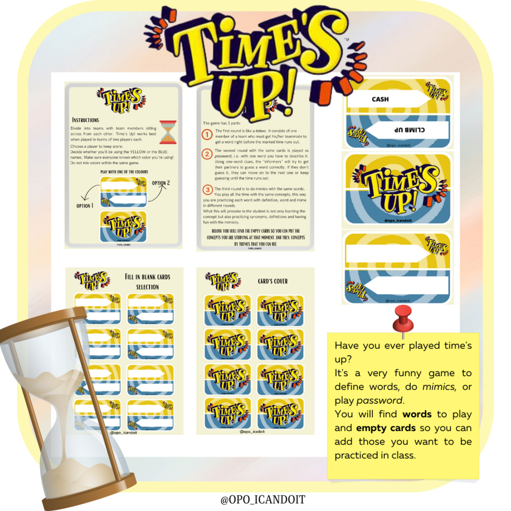 Time's up! Cards game