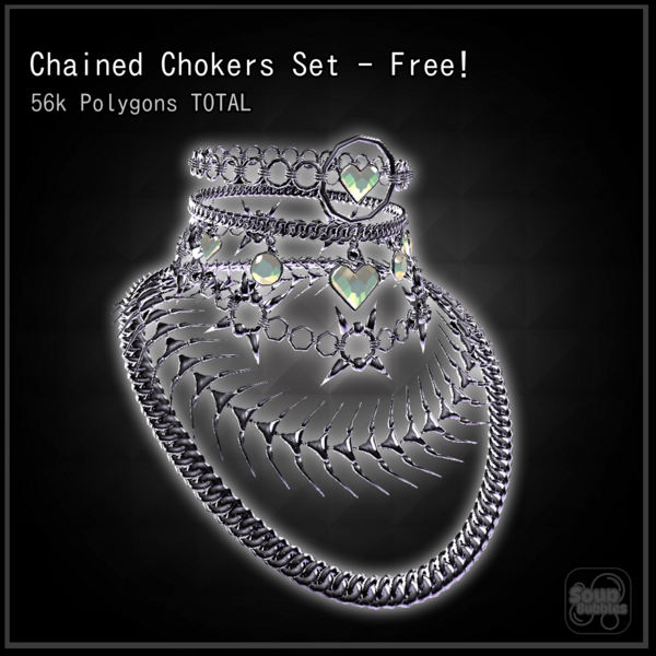 Chained Chokers Set - Free VRChat Assets