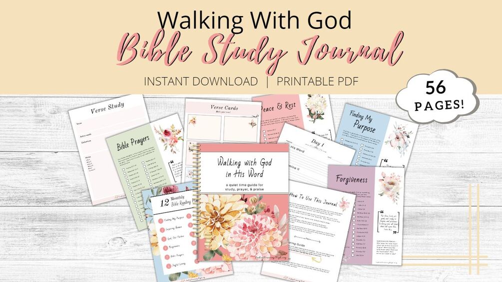 Bible Journaling Printable/ Tropical Bible Journaling Printable/ Bible  Journaling Kit/ Prayer Journal Stickers/bible Stickers/faith Stickers 