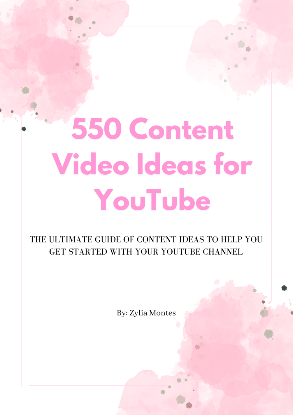 550 YouTube Content Ideas