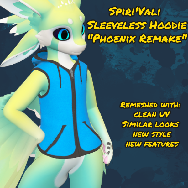 Spiri'Vali Sleeveless Hoodie (Phoenix Remake Update!)