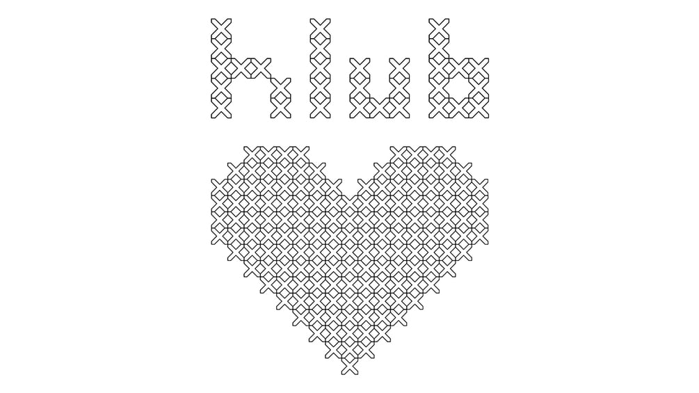 Hlub and Heart Cross Stitch Coloring - 80ch5an71xmvyc8divmreik2n9oz