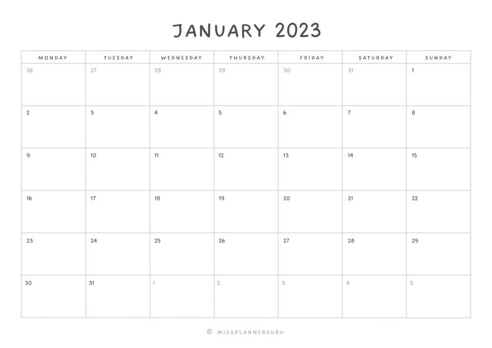 monthly-planner-january-2023