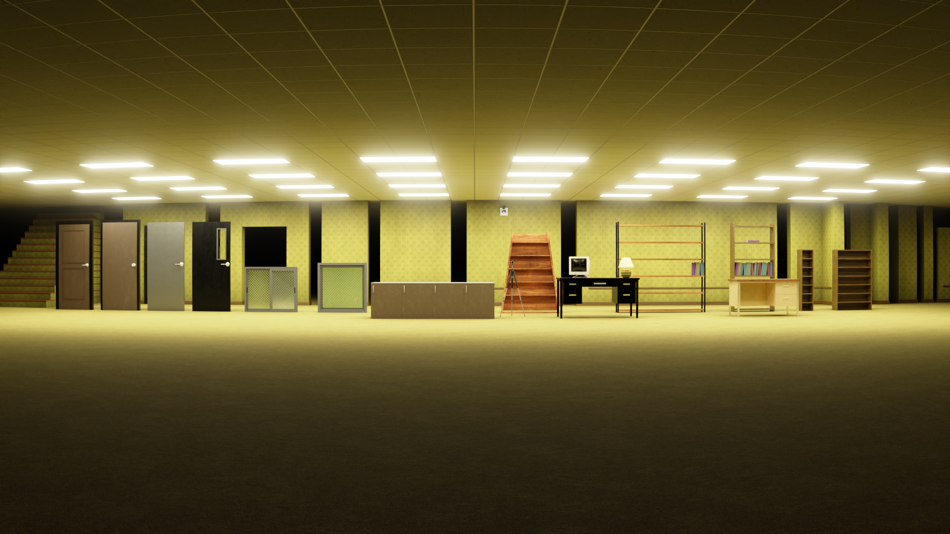 Backrooms building kit Level